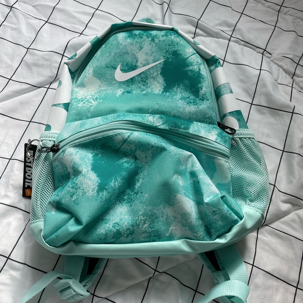 Nike blue MINI backpack with 2 zippers
